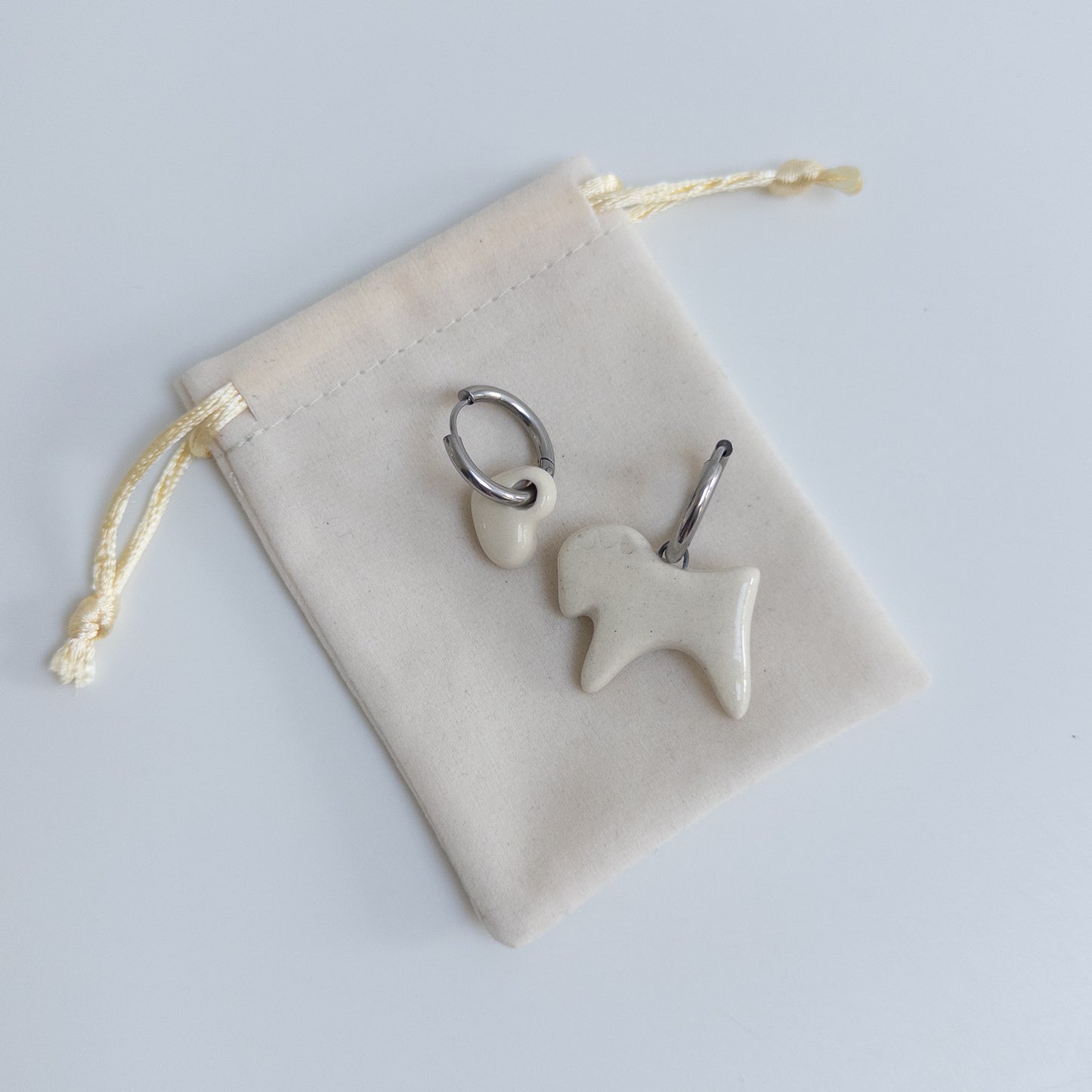 Сережки Коник + сердечко