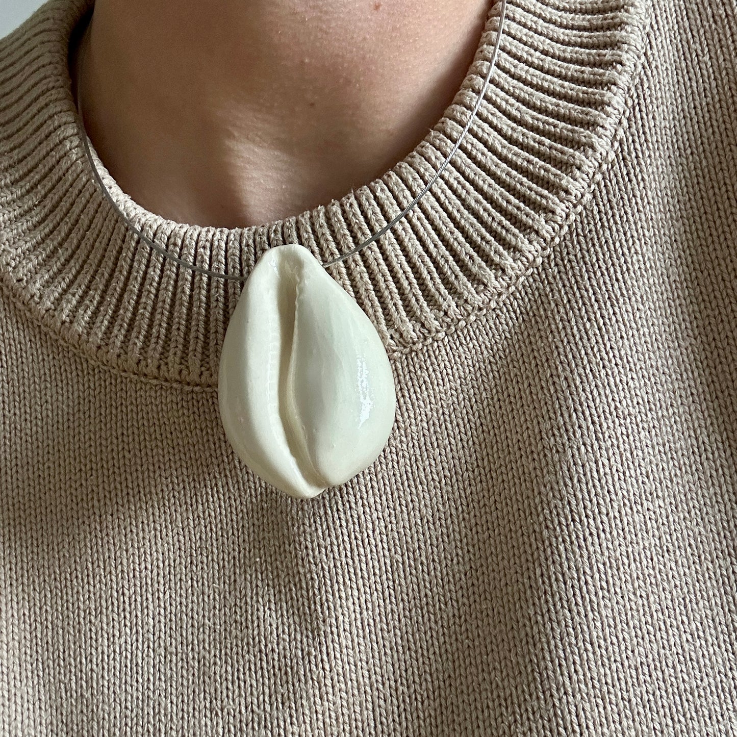 Чокер мушля Каурі XL