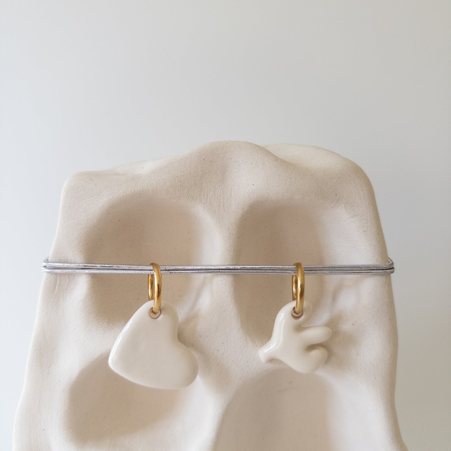 Сережки Пташка + Сердечко