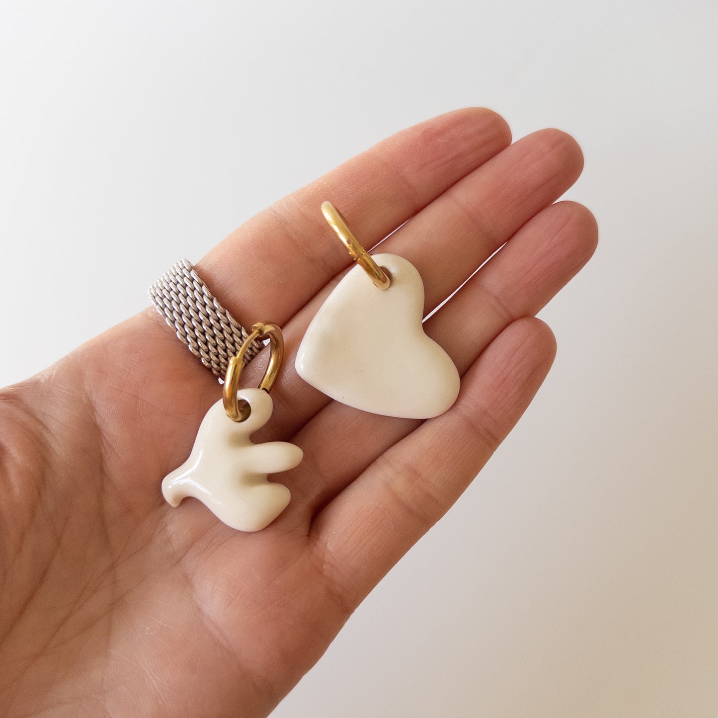 Сережки Пташка + Сердечко