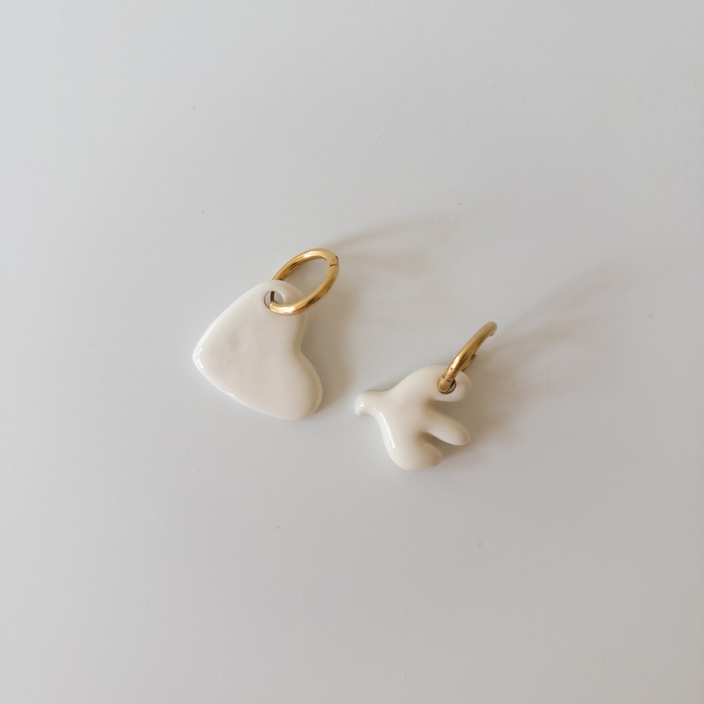 Сережки Пташка + Сердечко