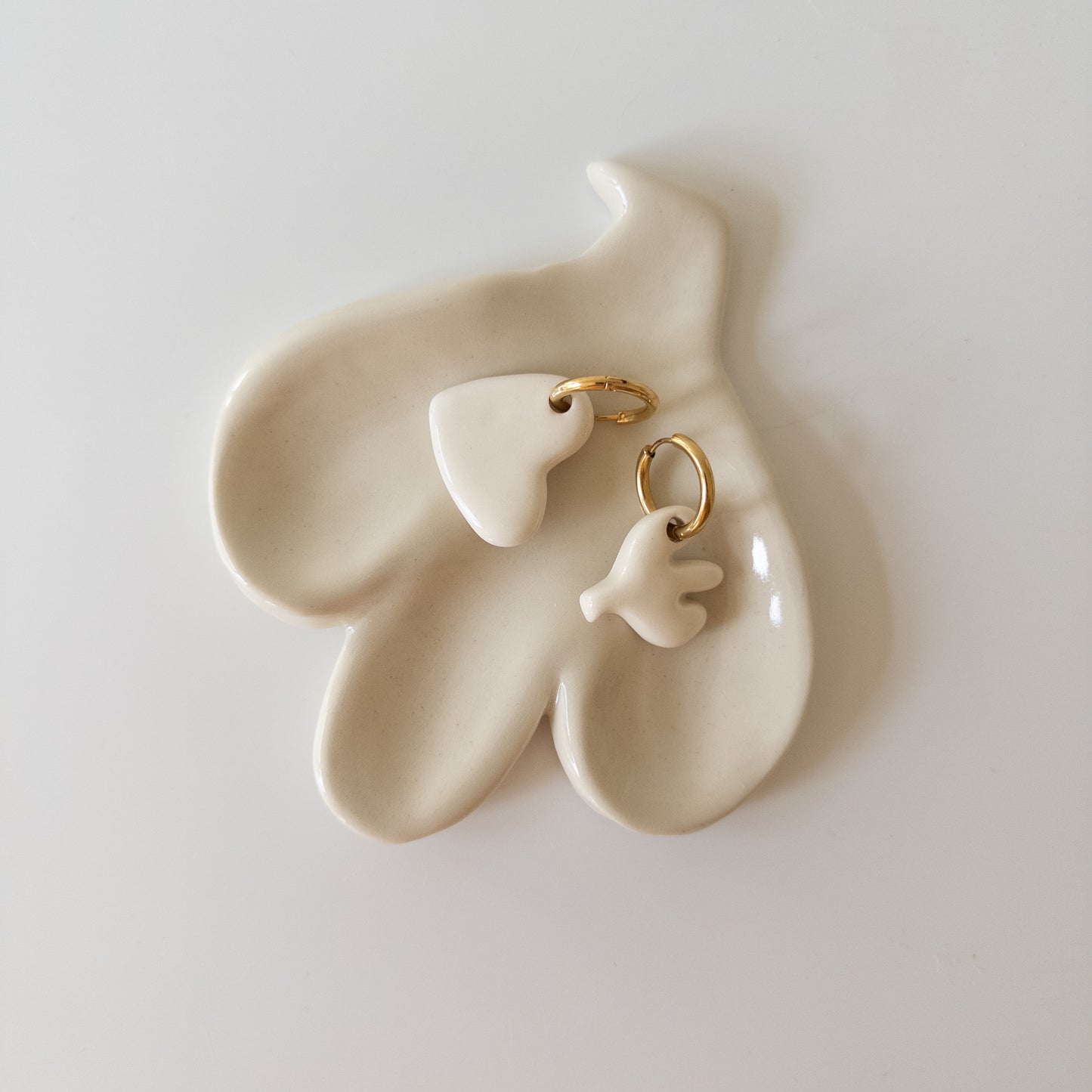 Сережки Пташка + Сердечко