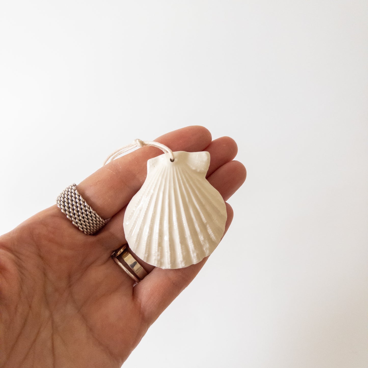 Shell Comb mini [double] white