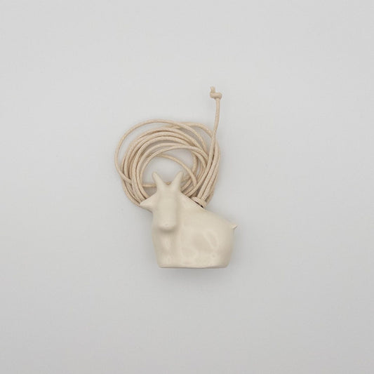 Ceramic pendant Goat