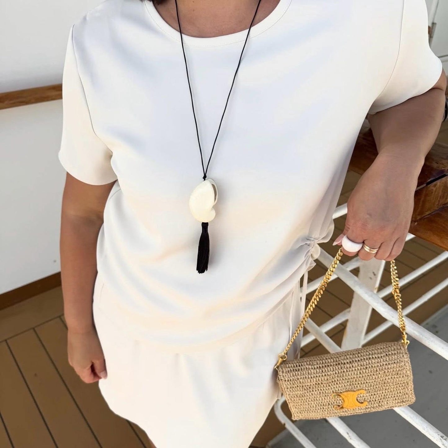 Octopus Shell with Tassel